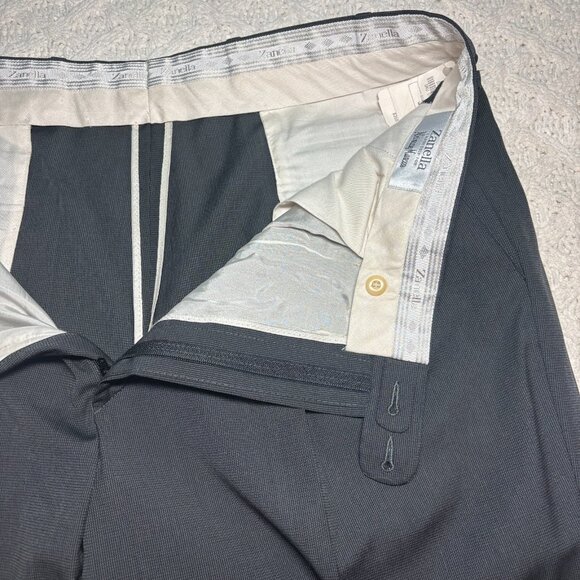 Zanella $350 Neiman Marcus Gray Wool Dress Pants Slacks 38x30.5 Trousers Italy - Picture 6 of 6